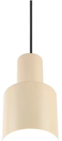 Żółta lampa wisząca z metalowym kloszem ø 12 cm Agudo – Trio
