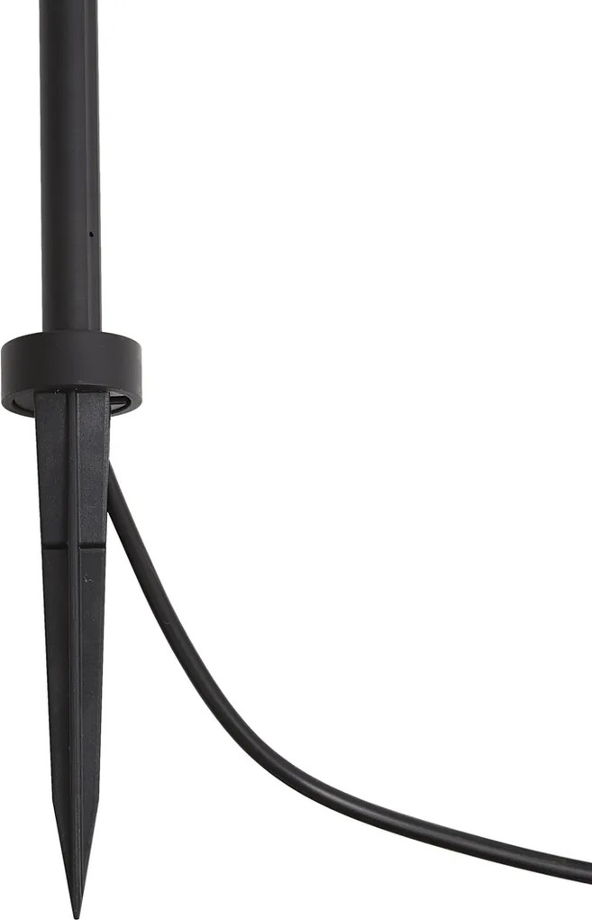 Nowoczesny reflektor ogrodowy 12V czarny 10 cm z LED IP65 - Voltaire Lino