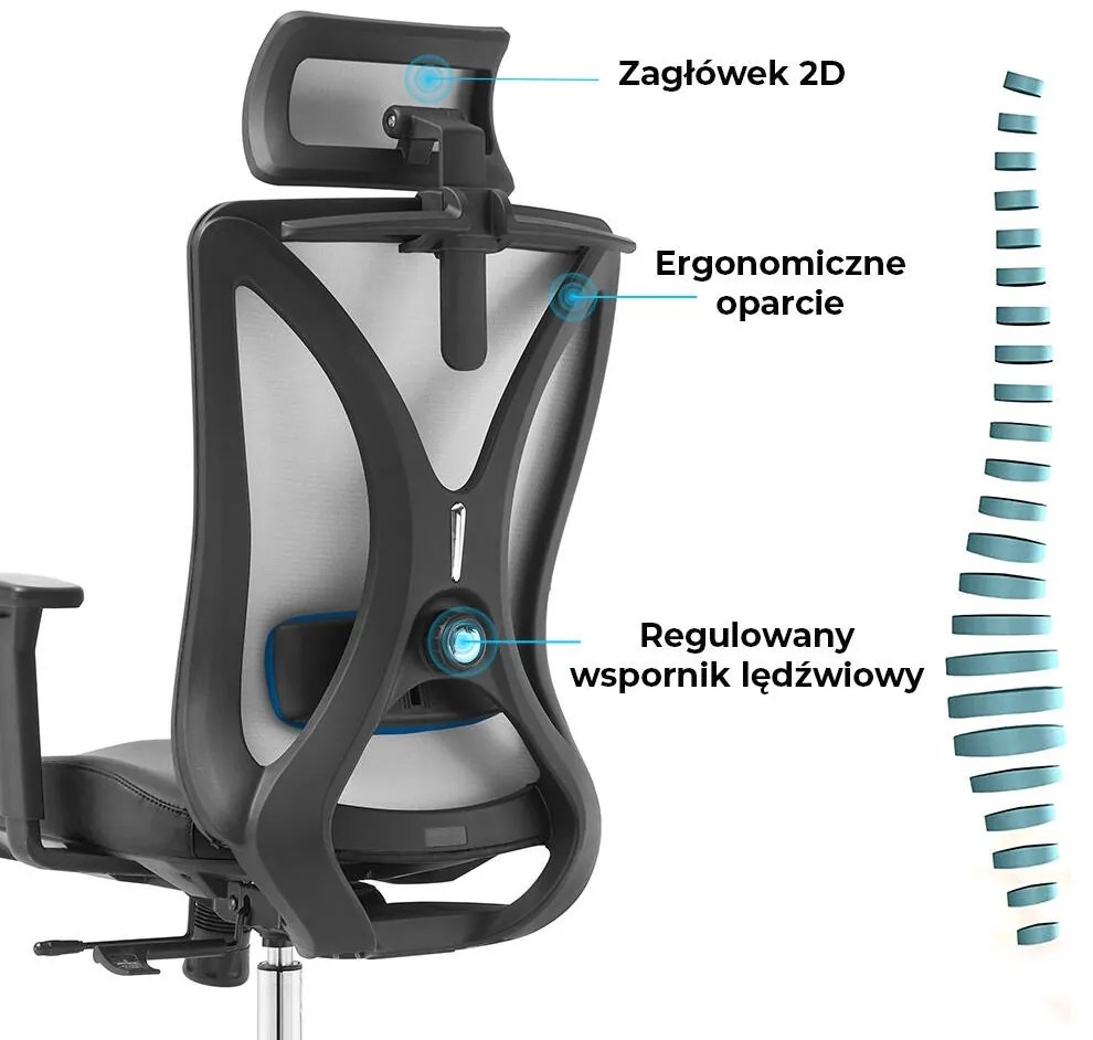 Ergonomiczny fotel biurowy Gelato z ekoskóry, zgodny z normą BHP