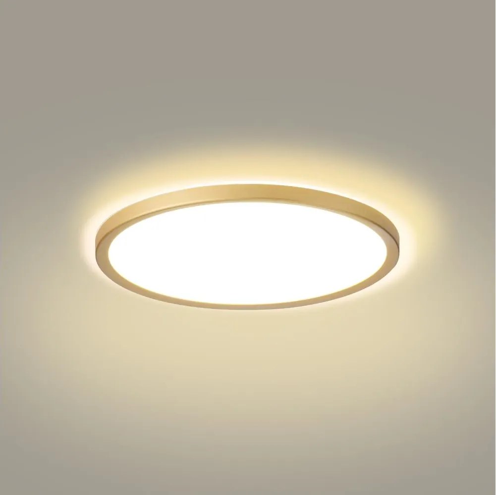 Brilagi - Lampa łazienkowa ULTRA SLIM LED/18W/230V Śr. 30 cm złota IP54