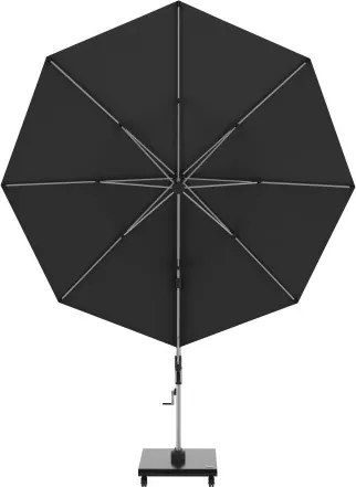 HYPERION 340 PRESTIGE – luksusowy huśtawkowy parasol ogrodowy z bocznym drążkiem : Kolor parasola - Czarny