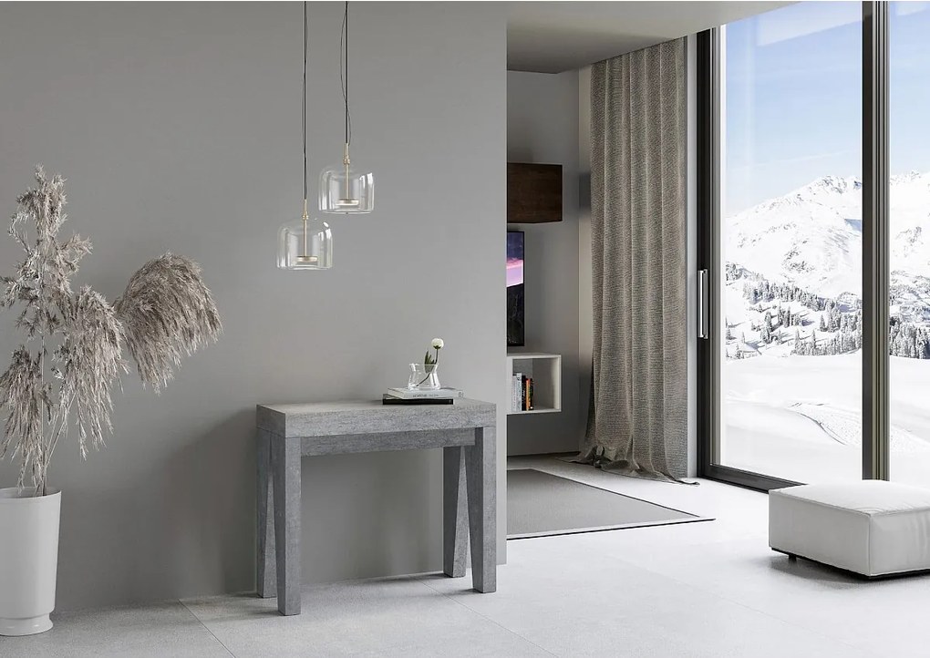 Konsola rozkładana 90x40/300 cm Naxy Cementu