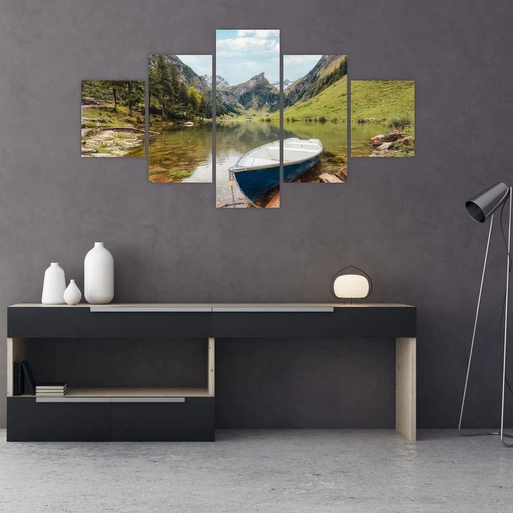 Obraz - Seealpsee, jezioro w Szwajcarii (125x70 cm)