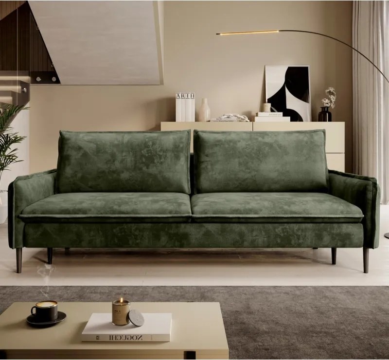 Sofa kanapa GLOSSY z funkcją spania i pojemnikiem