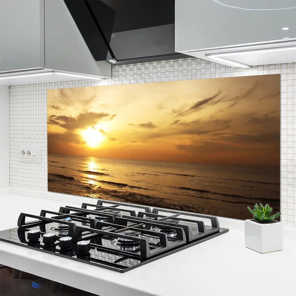 Szkło do Kuchni na Ścianę Bezkresna Tafla Morza