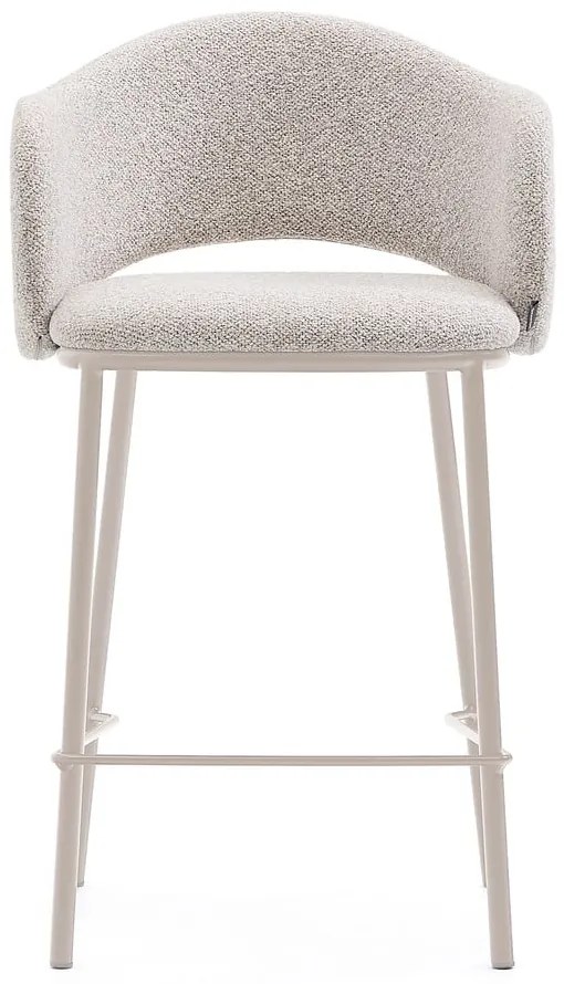 Hoker w kolorze kości słoniowej (wysokość siedziska 65 cm) Maina – Kave Home