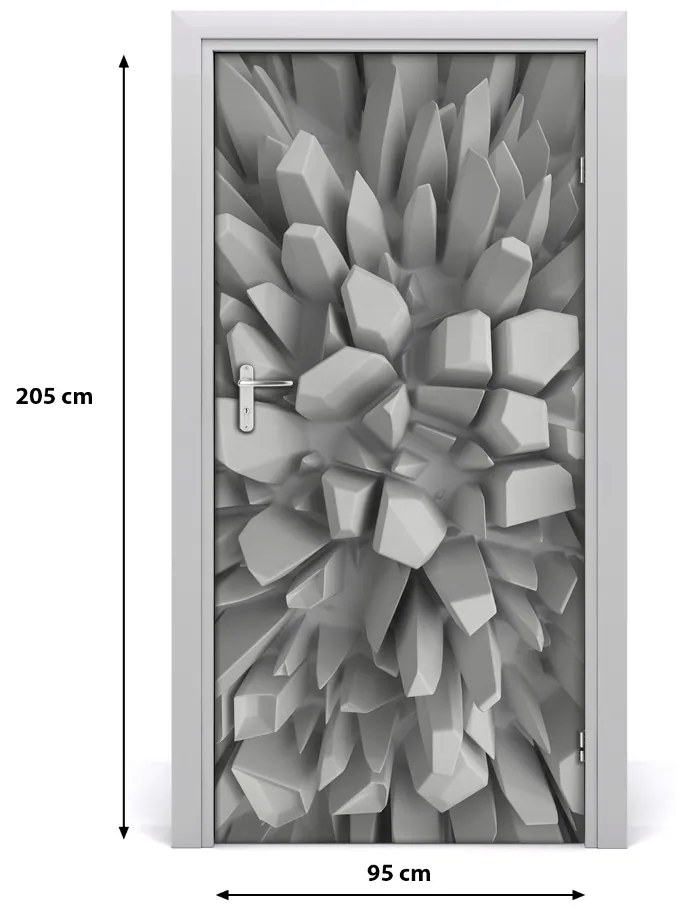 Naklejka samoprzylepna na drzwi Abstrakcja 3D