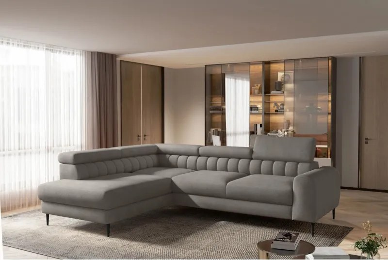 Narożnik NAVAS L z funkcją spania tkanina Promocyjna CURIO 83 WERSAL