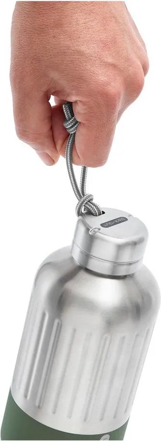 Butelka termiczna ze stali nierdzewnej w kolorze srebra 650 ml Explorer – Black + Blum