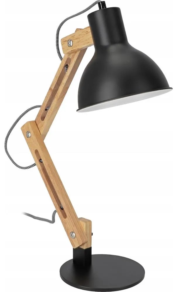 Lampa stołowa 1xE27/40W/230V czarna