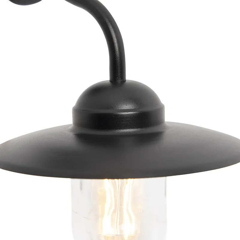 Zewnetrzna Lampa ścienna zewnętrzna czarna IP44 - MunichPrzemysłowy Oswietlenie zewnetrzne