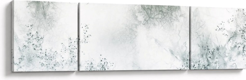 Obraz abstracji liści (170x50 cm)
