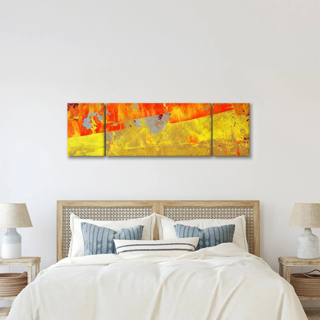 Obraz abstrakcji - malarstwo (170x50 cm)