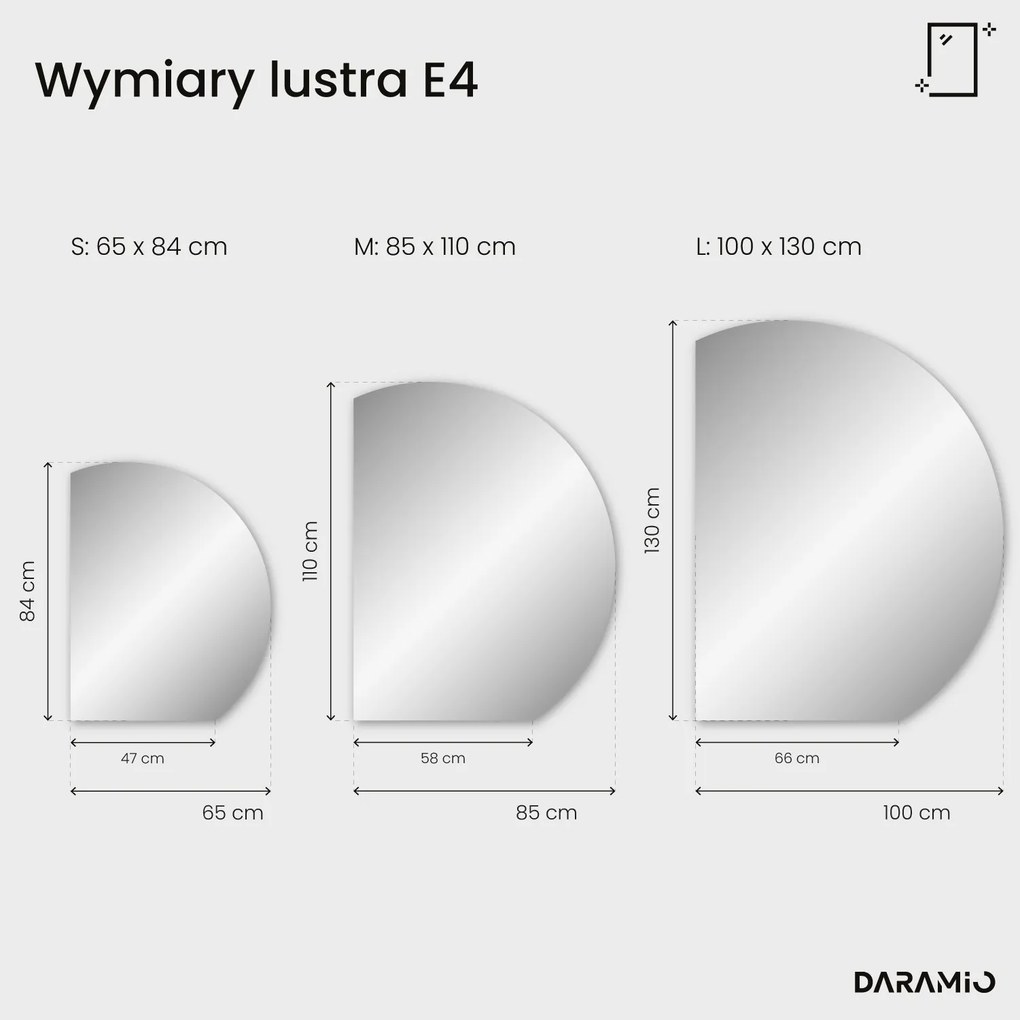 Okrągłe lustro łazienkowe LED E4