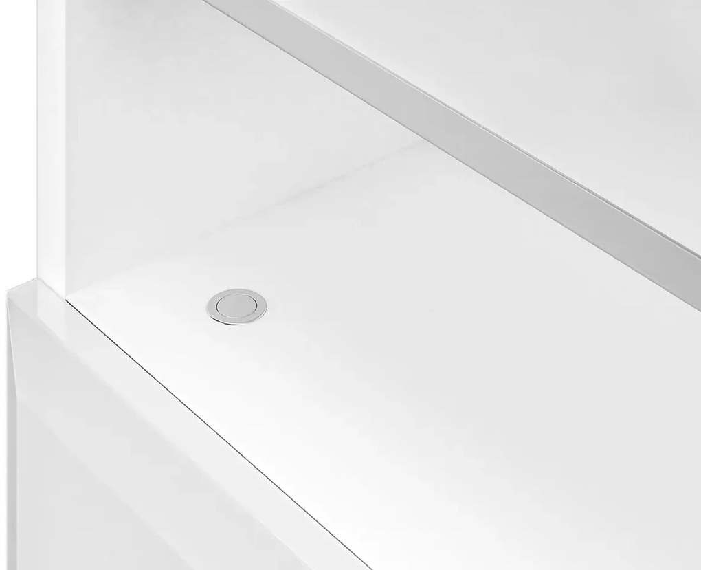 Szafka nocna BLANC 07 3S biały połysk ML MEBLE