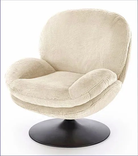 Kremowy nowoczesny fotel wypoczynkowy N2-P09