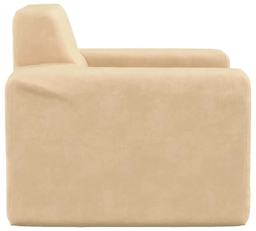 Kremowy fotel dla dziecka ze zdejmowanym pokrowcem B6-D65