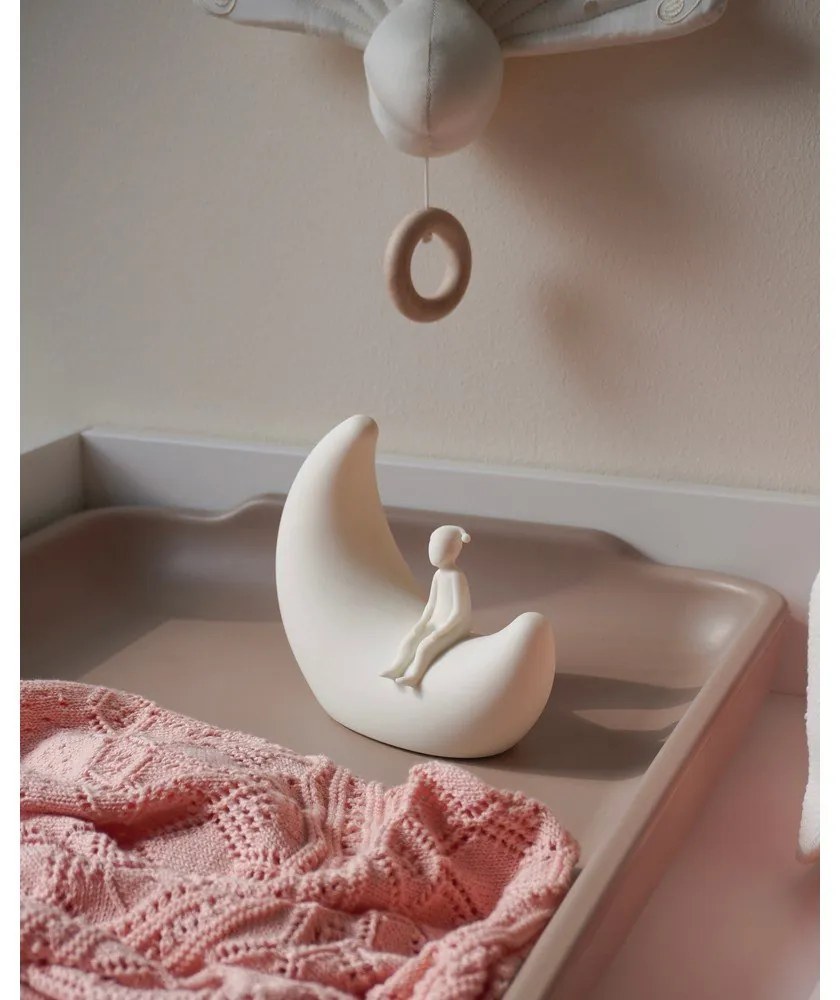 Szaroróżowy dzianinowy koc dziecięcy z bawełny organicznej 80x100 cm Sorbet – Cam Cam Copenhagen