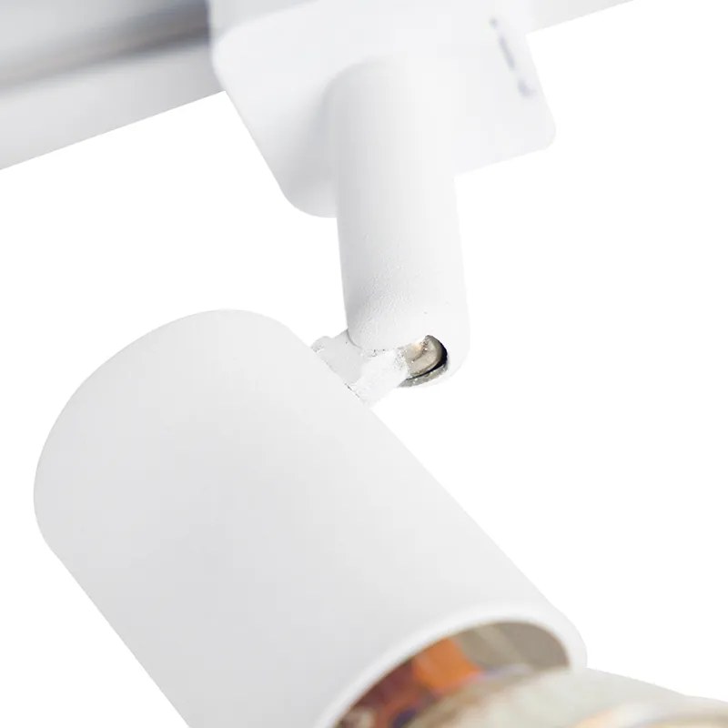 Nowoczesny system szynowy z 5 reflektorami jednofazowymi biały - Jeany