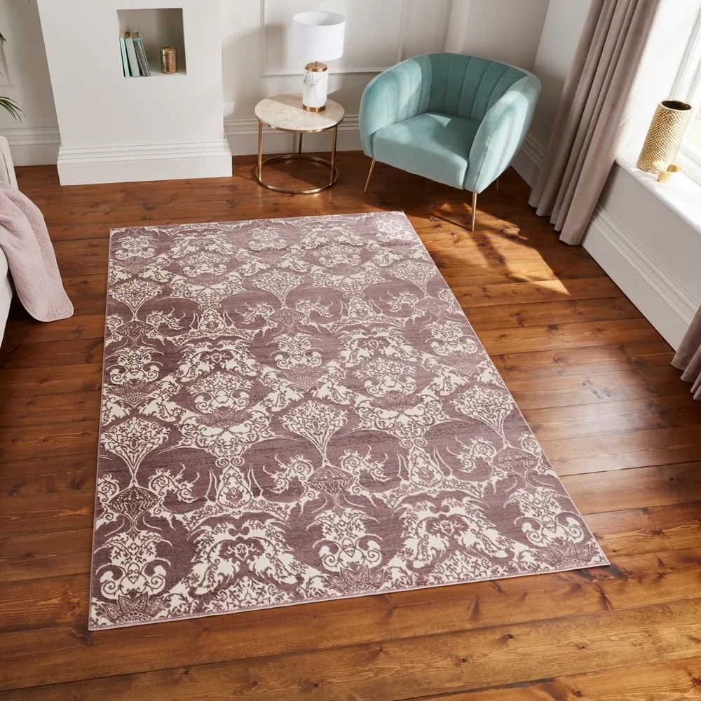 Wrzosowy dywan 160x235 cm Imperial Wine – Think Rugs