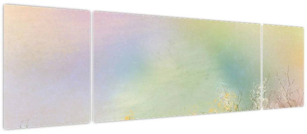 Obraz - Malowana łąka 2 (170x50 cm)
