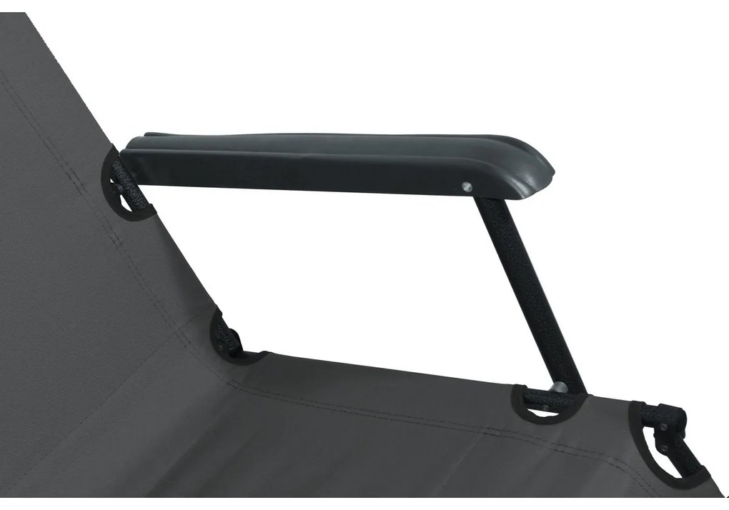 Cattara 13513 Leżak składany Comfort, antracyt, 155 x 61 cm