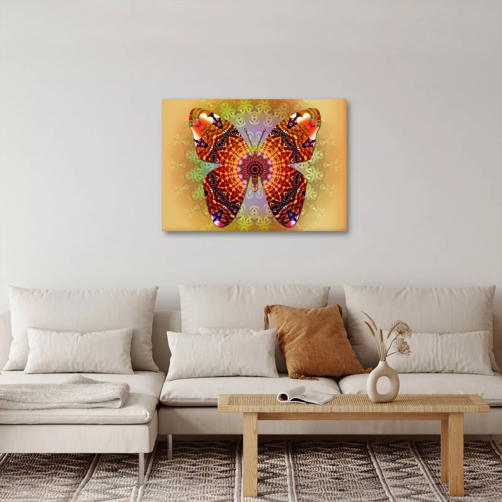Obraz - Etno motyl (70x50 cm)