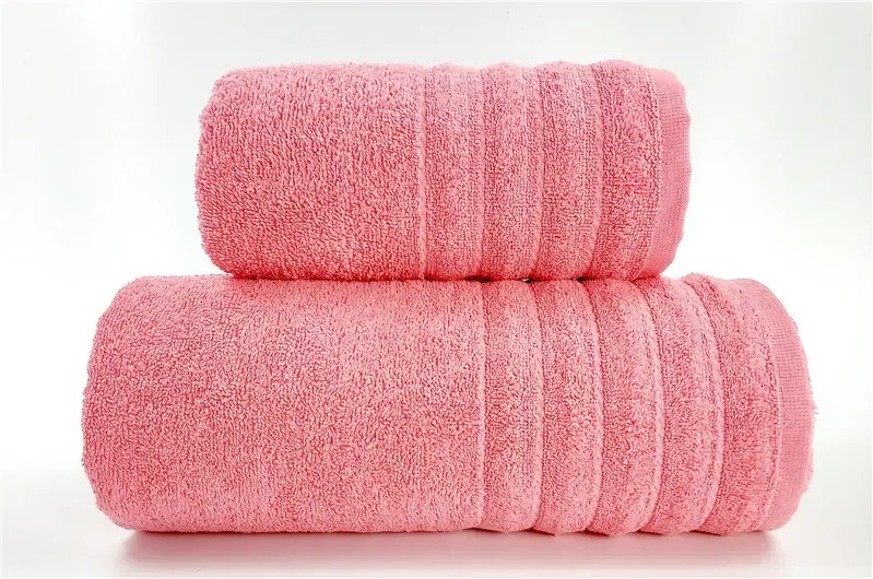 Ręcznik bawełniany Greno Alexa 50x90 koralowy GRENO