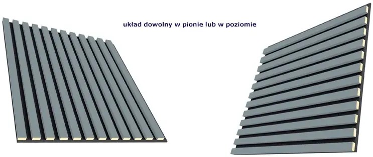 Panele akustyczne 6 szt. skandynawska szarość S8-M24