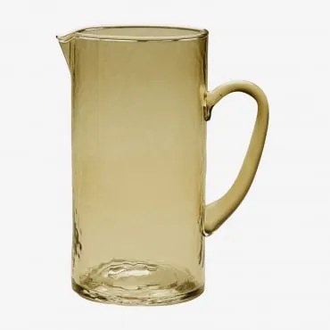Dzbanek Szklany Leomie 1,7 L Miód Żółty - Sklum