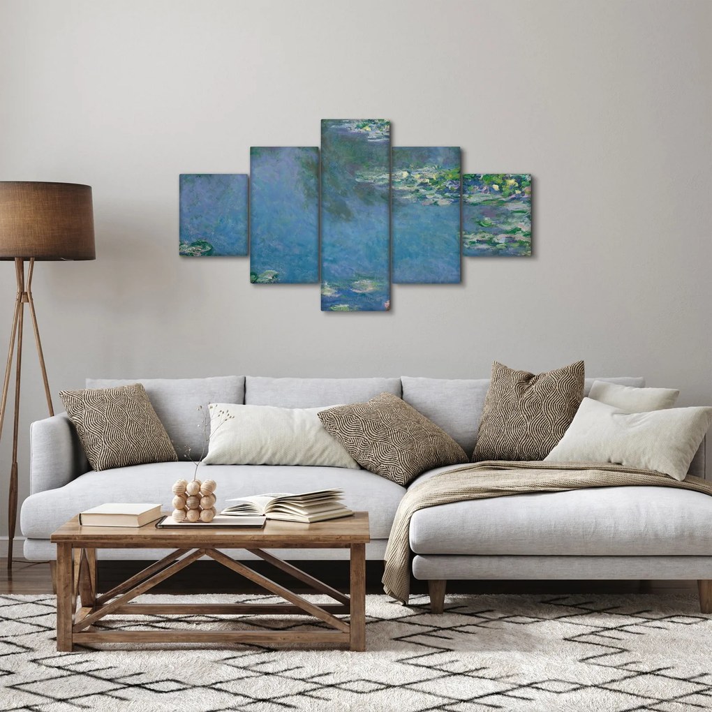 Obraz - Claude Monet, Water Lilies, reprodukcje (125x70 cm)