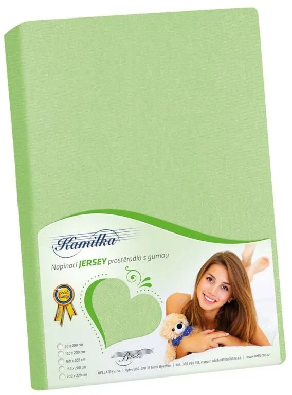 Prześcieradło jersey Bellatex spring green