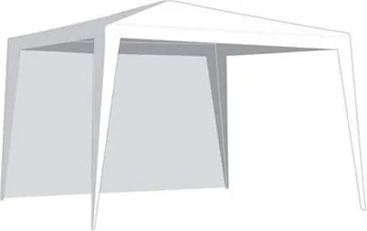 VETRO - PLUS ściana boczna do pawilonu ogrodowego, 2,95 x 1,9 m