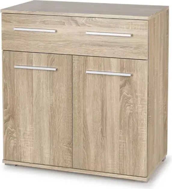 Komoda Mobi KM-1 dąb sonoma /biały – nowoczesny design i funkcjonalność do Twojego wnętrza