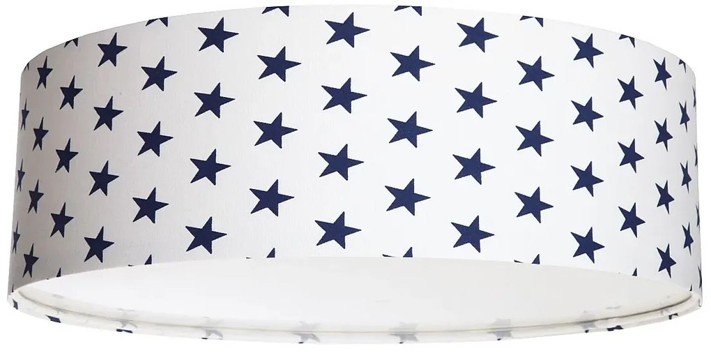 Biały abażurowy plafon w gwiazdki do pokoju dziecka - 3X A355 A9-B76