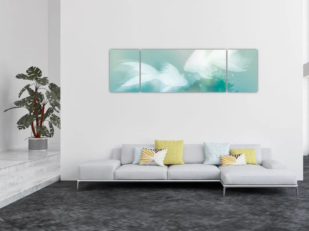 Obraz - Rybki (170x50 cm)