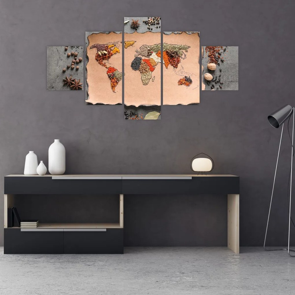 Obraz - Przyprawy świata (125x70 cm)