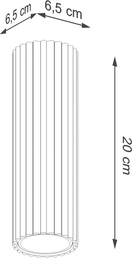Szarobrązowa metalowa lampa punktowa Gleam – Sollux