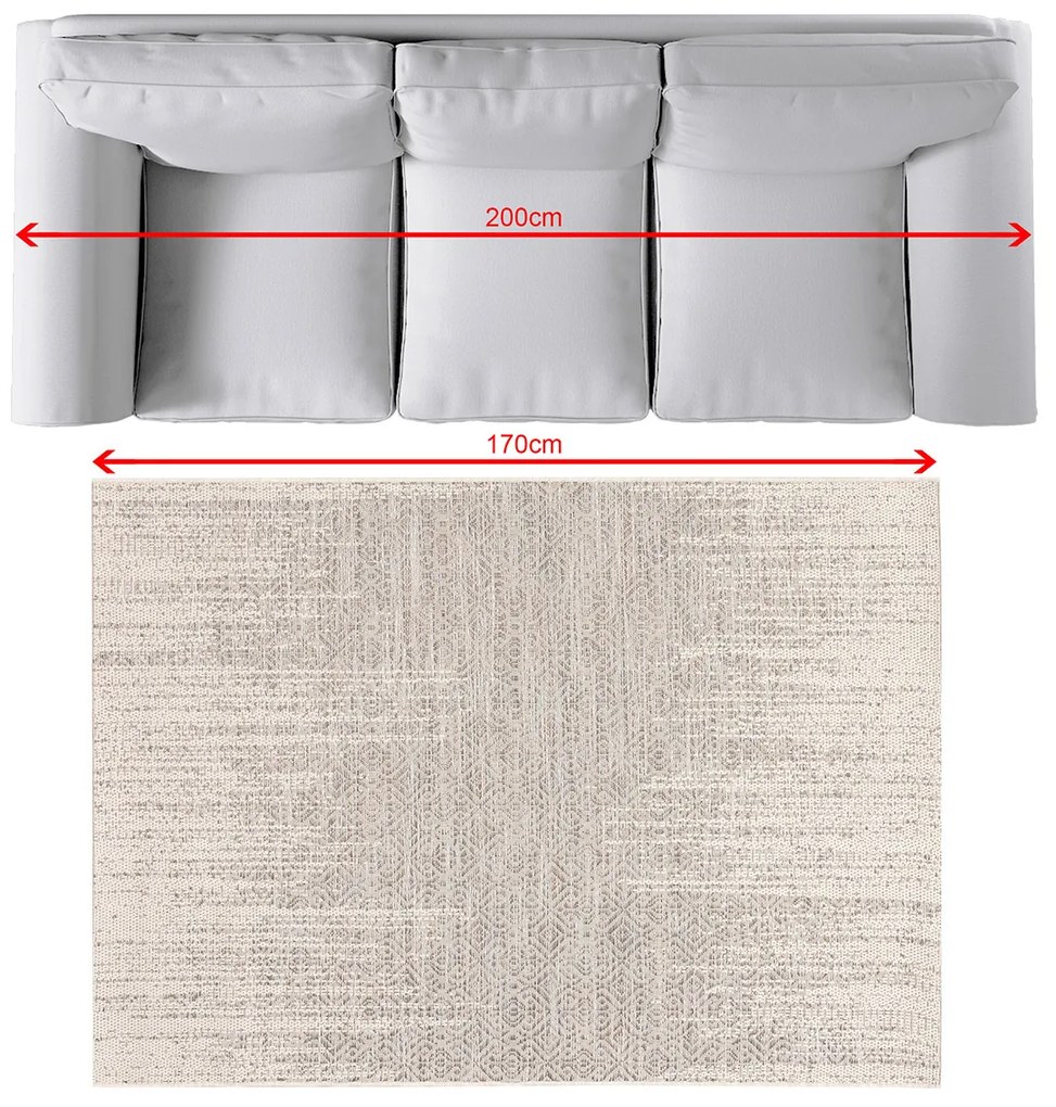 Dywan Breeze wool/cliff grey 120x170cm