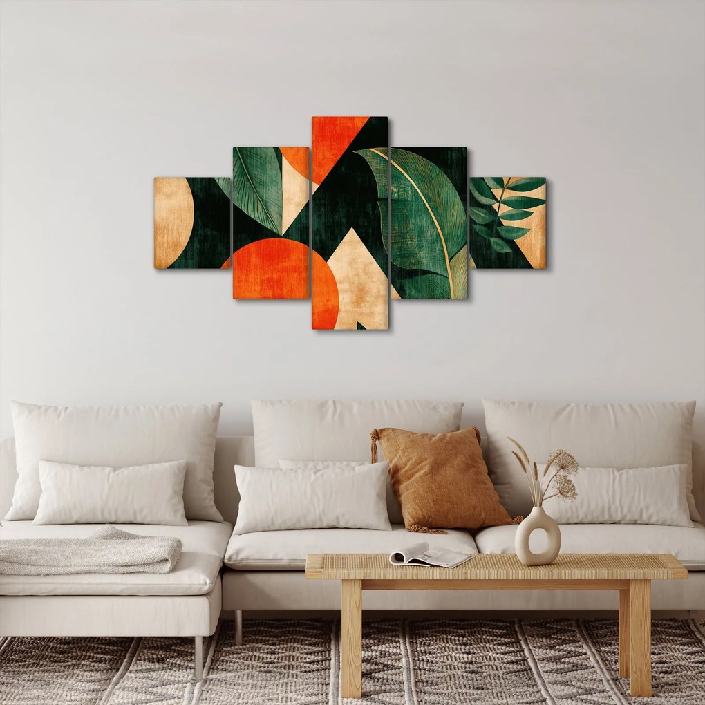 Obraz - Geometryczne motywy naturalne II. (125x70 cm)