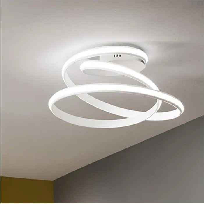 Ondaluce - ściemnialna lampa sufitowa LED VUELTA LED/37W/230V śr. 55 cm biała