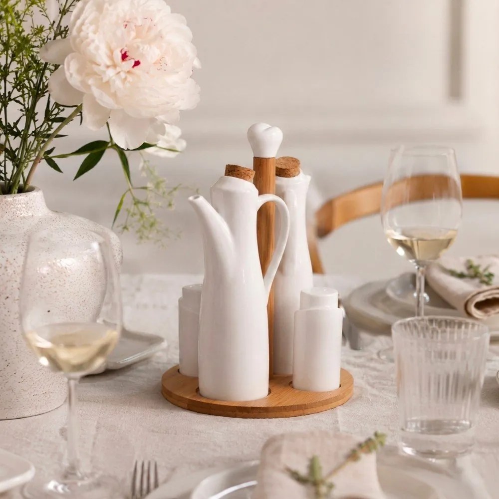 Porcelanowy zestaw na przyprawy Whiteline – Orion