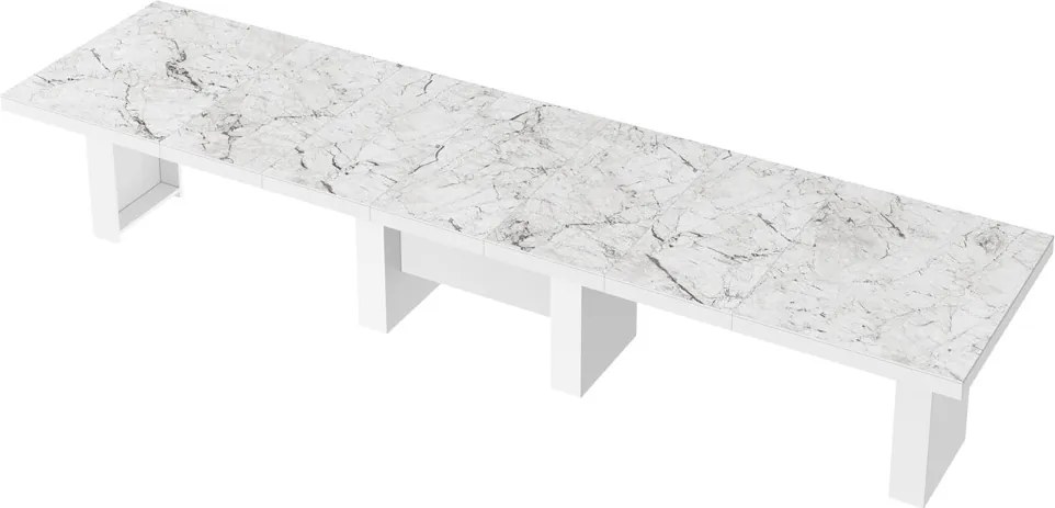 Rozkładany do 400 cm stół Largo Hubertus marmur połysk