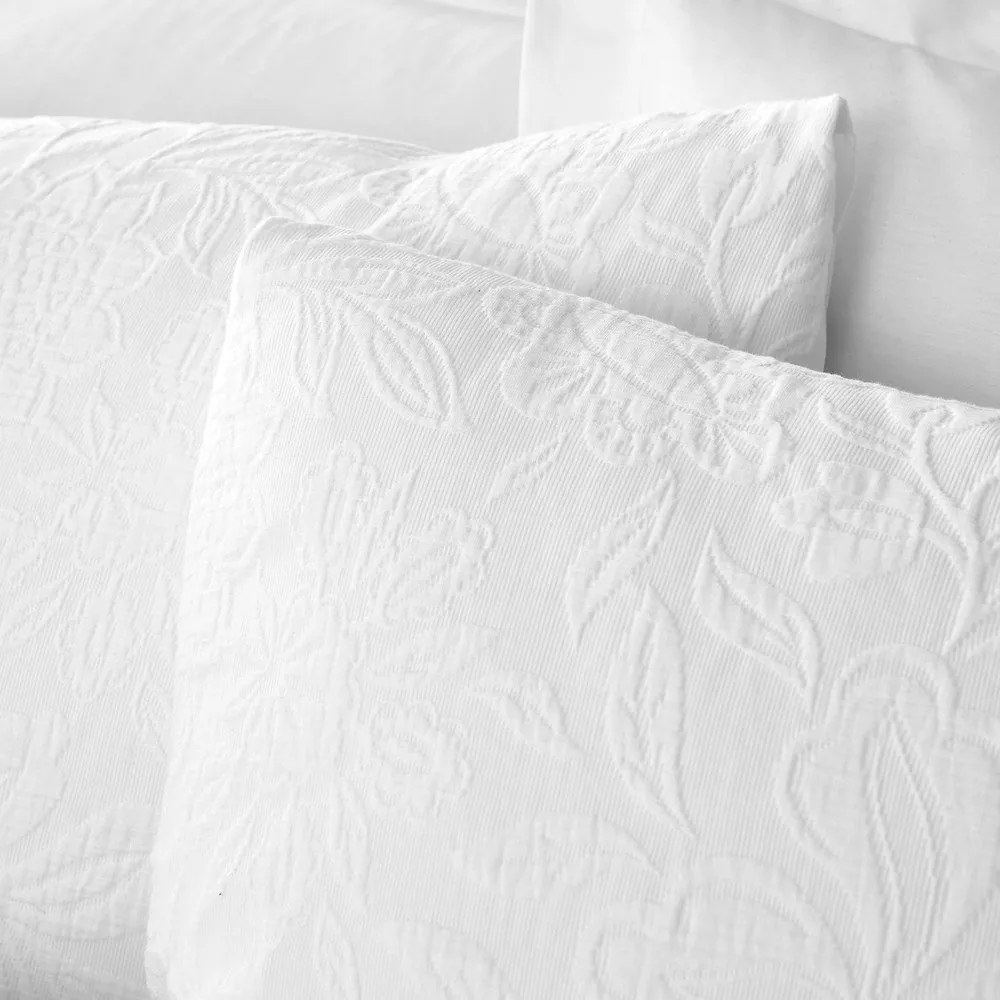 Biała pościel dwuosobowa żakardowa 200x200 cm Fleur Matelassé – Bianca