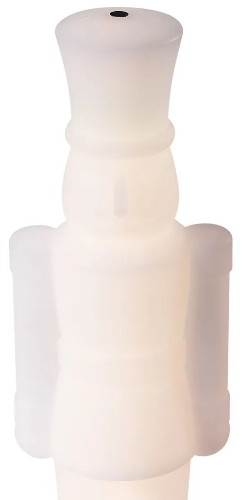 Świąteczna lampa stołowa biała z możliwością ściemniania LED i ładowania RGBW-IC - Nutcracker