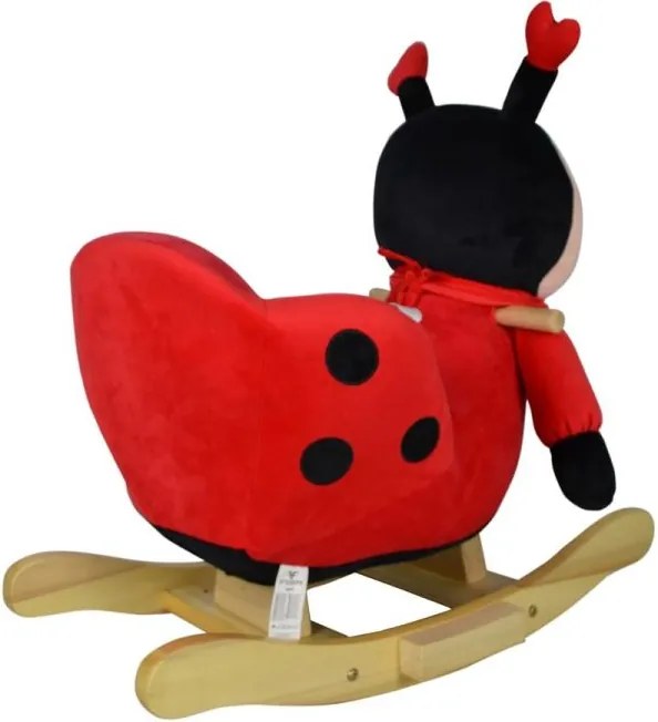 Pluszowa biedronka na biegunach, 68 x 33 x 47 cm