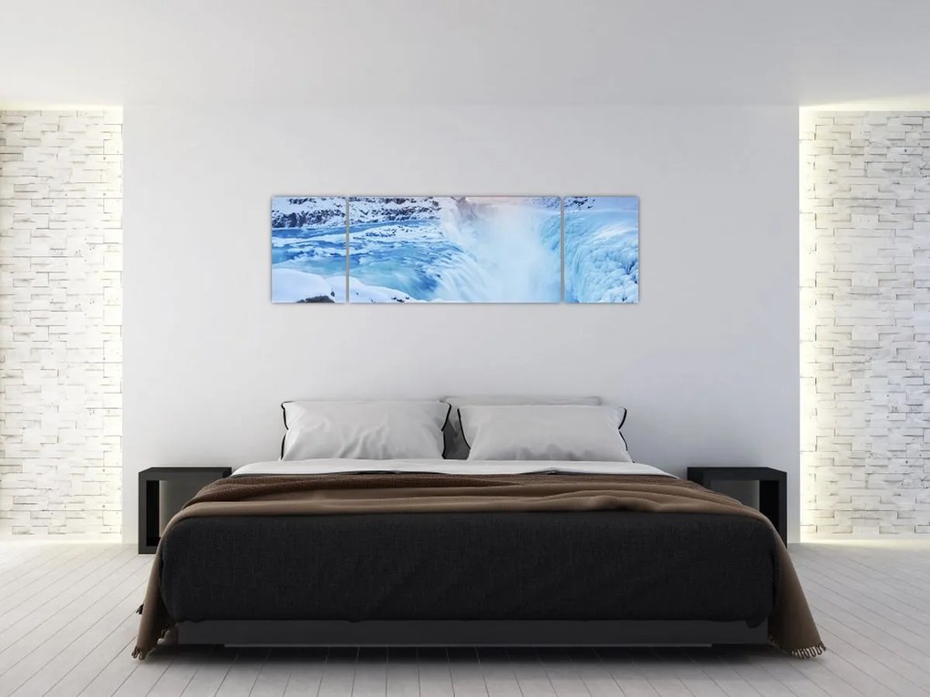Obraz - Chłodne wodospady (170x50 cm)