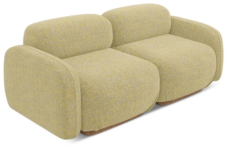 Żółta sofa modułowa 190 cm Ailani – Makamii