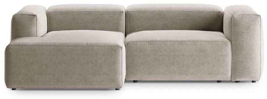 Beżowy narożnik (lewostronny/z szezlongiem) Bergamo – Cosmopolitan Design