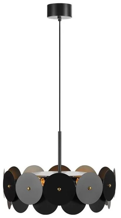 Czarna lampa wisząca Markslöjd Vegas, ø 53 cm